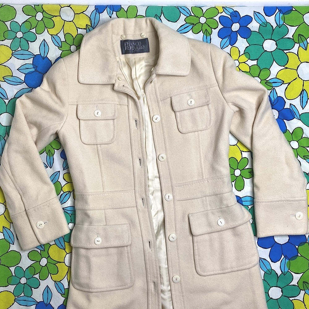 Franco Ferraro Milan Cream Off White Coat